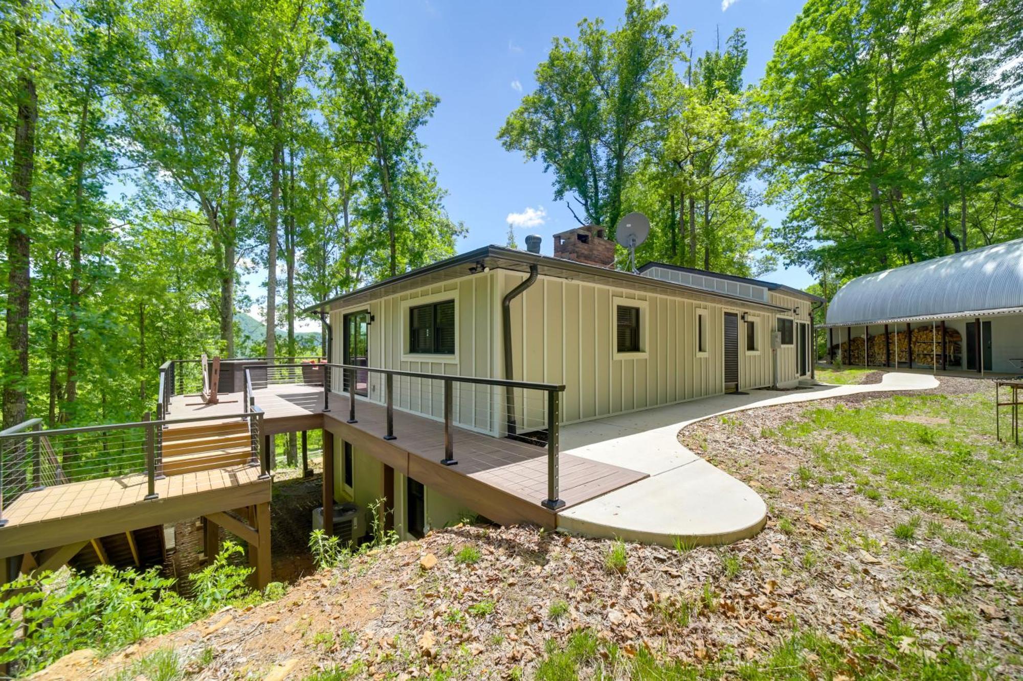 Remote Smoky Mtn Escape With Views And Trail Access! Villa Cullowhee Exteriör bild