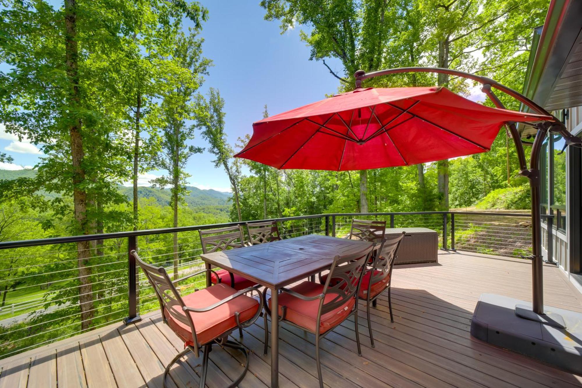 Remote Smoky Mtn Escape With Views And Trail Access! Villa Cullowhee Exteriör bild