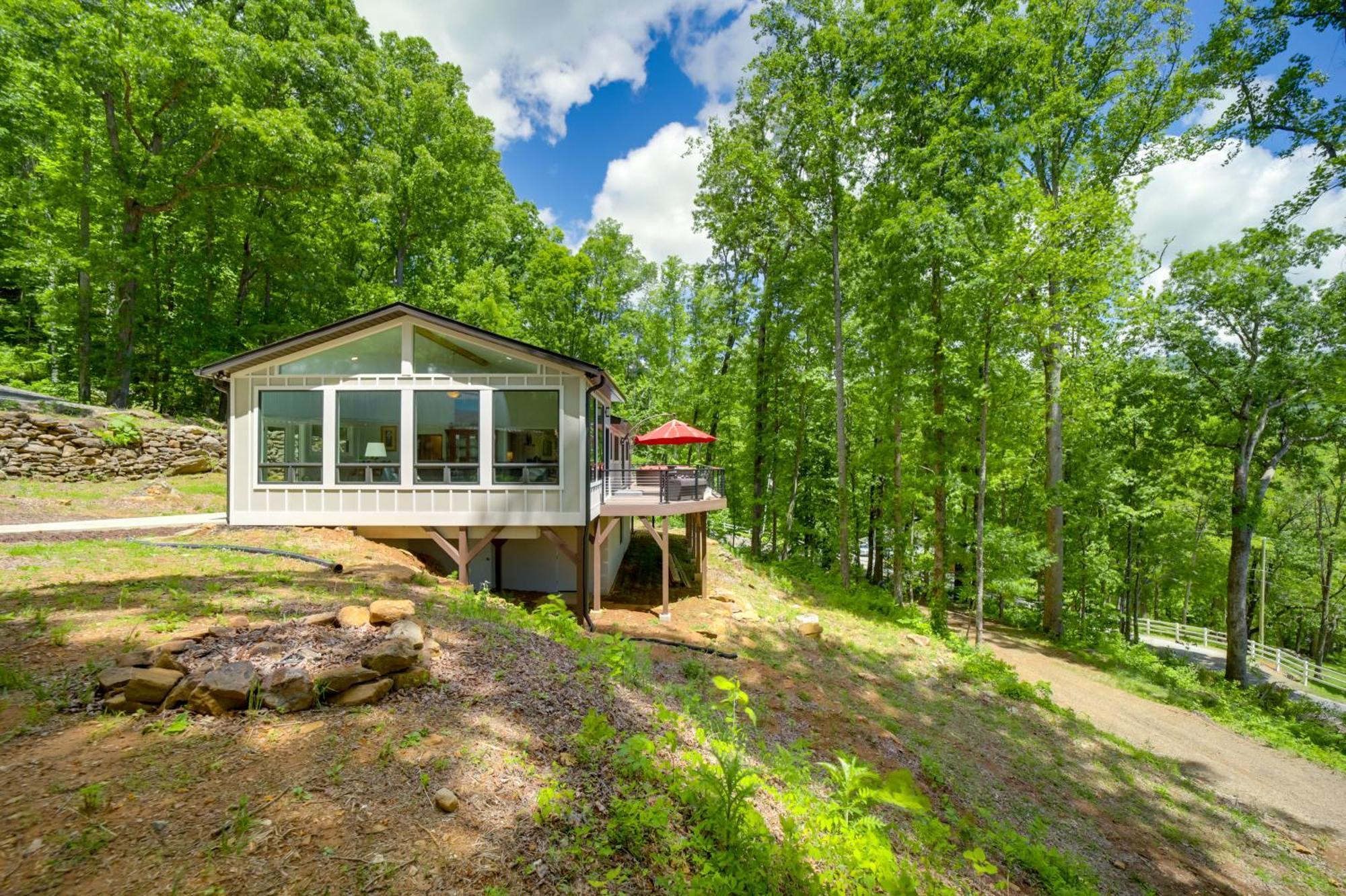 Remote Smoky Mtn Escape With Views And Trail Access! Villa Cullowhee Exteriör bild