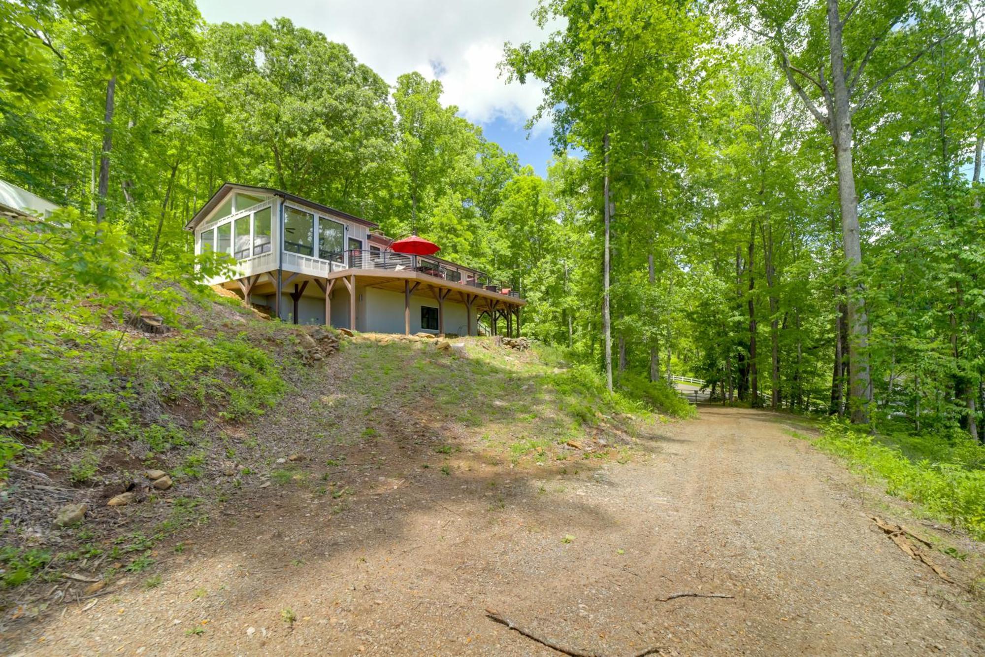 Remote Smoky Mtn Escape With Views And Trail Access! Villa Cullowhee Exteriör bild
